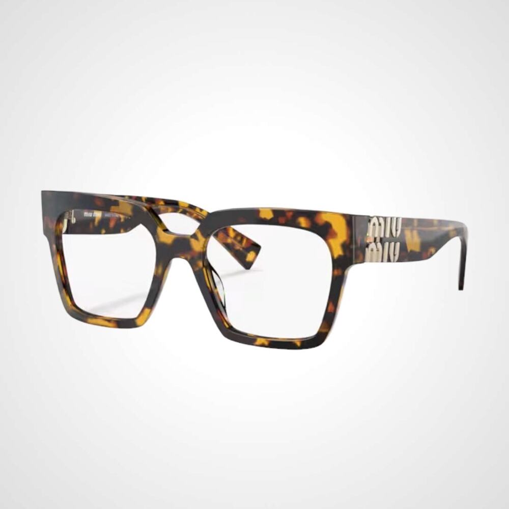 NEW MIU MIU Brown MU 04UV VAU1O1 Square Full Rim Eyeglasses Frames Rx-able 52 mm